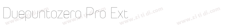 Duepuntozero Pro Ext字体转换